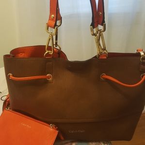 Calvin Klein reverse tote